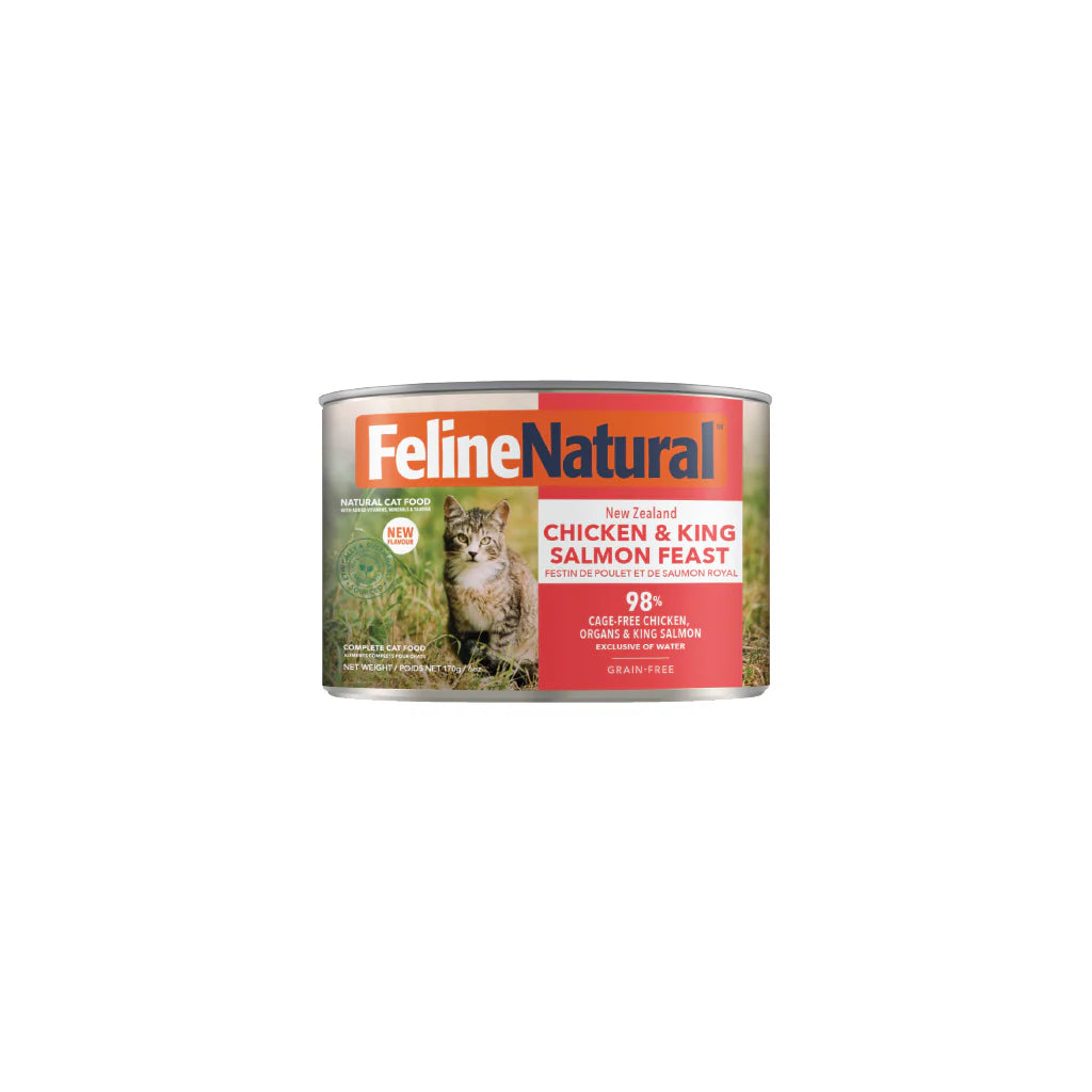 Feline Natural Chicken & King Salmon Feast Canned Cat Food