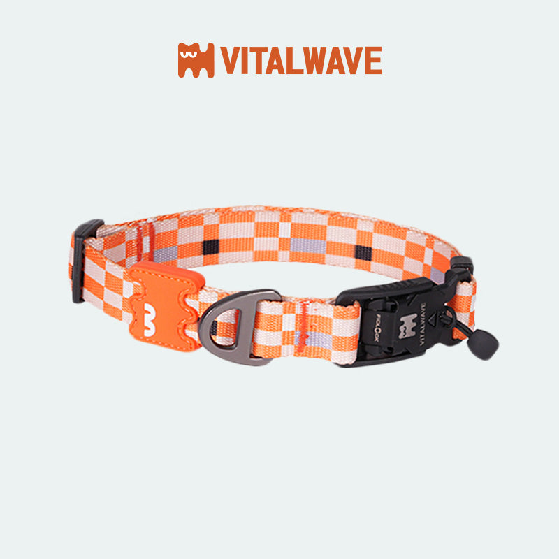 VITALWAVE Pollocksaic Magnetic Snap Dog Collar
