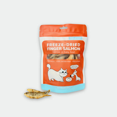 PAWCKET-Freeze Dried Raw Finger Salmon 50g