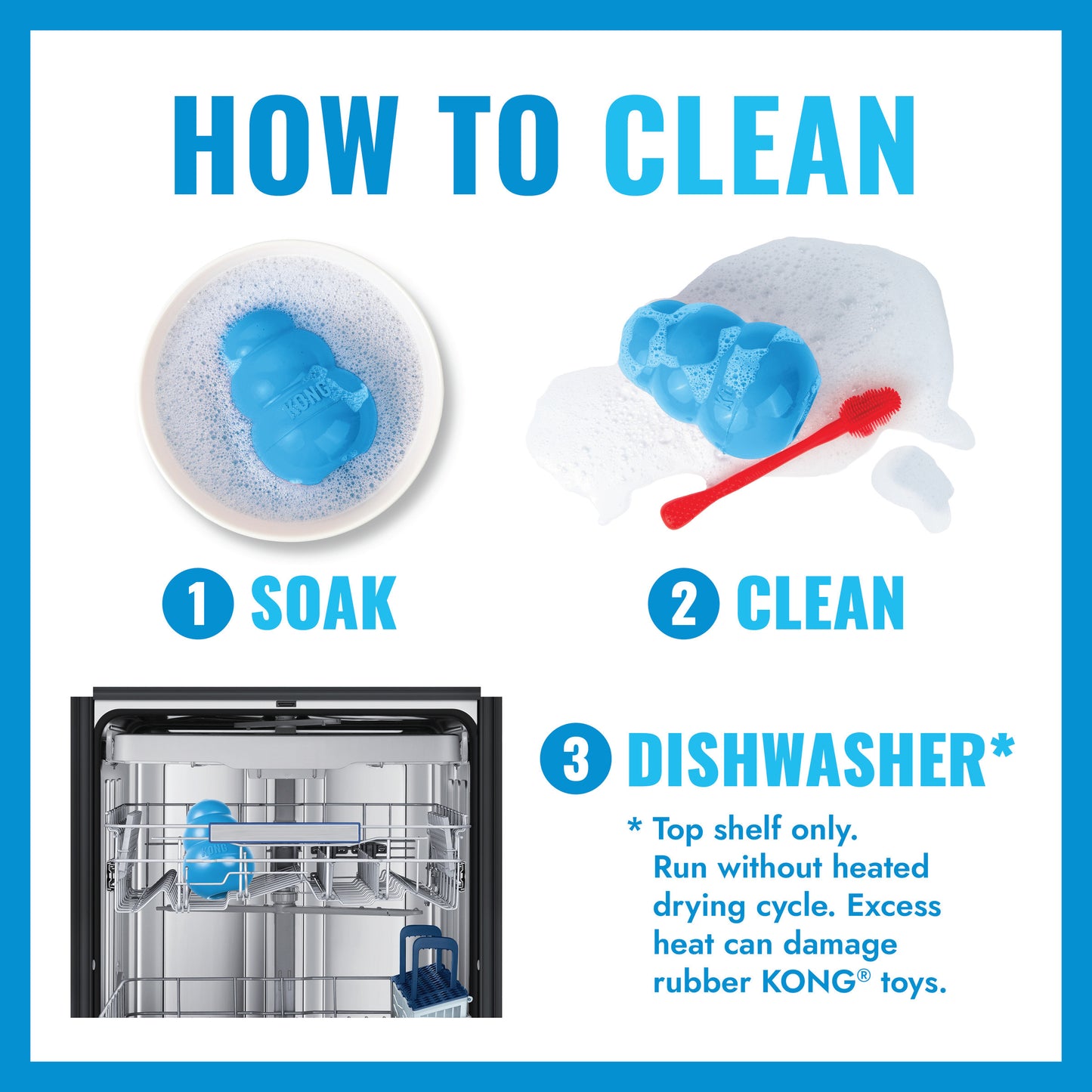 KONG Dog Toy Classic Rubber Puppy Assorted Color