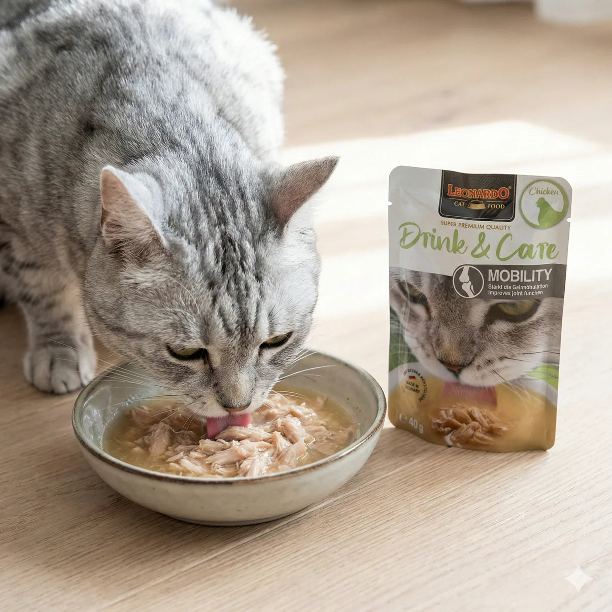 Leonardo® Cat Wet Food Drink & Care Mobility Chicken