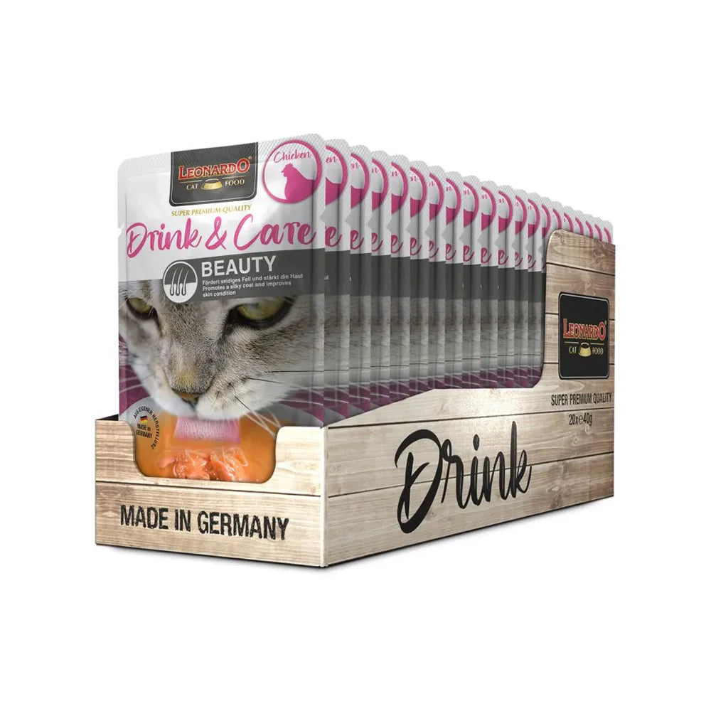 Leonardo® Cat Wet Food Drink & Care Beauty Chicken