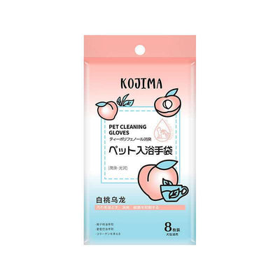 Kojima No Rinse Cleaning Gloves 8pc - Peach Oolong