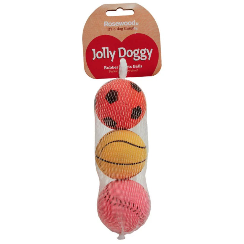 M-PETS 3pk Rubber Balls
