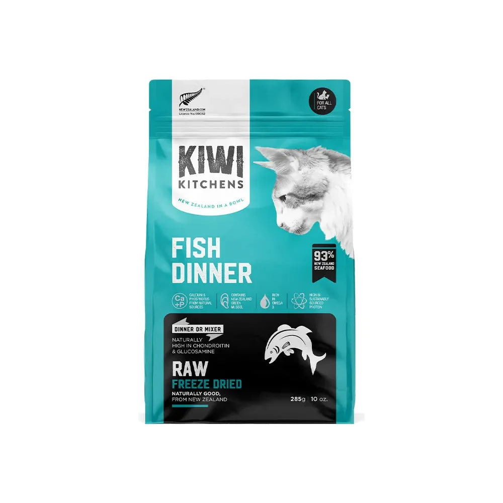 KIWI KITCHENS Fish Dinner Freeze Dried Cat Dry Food