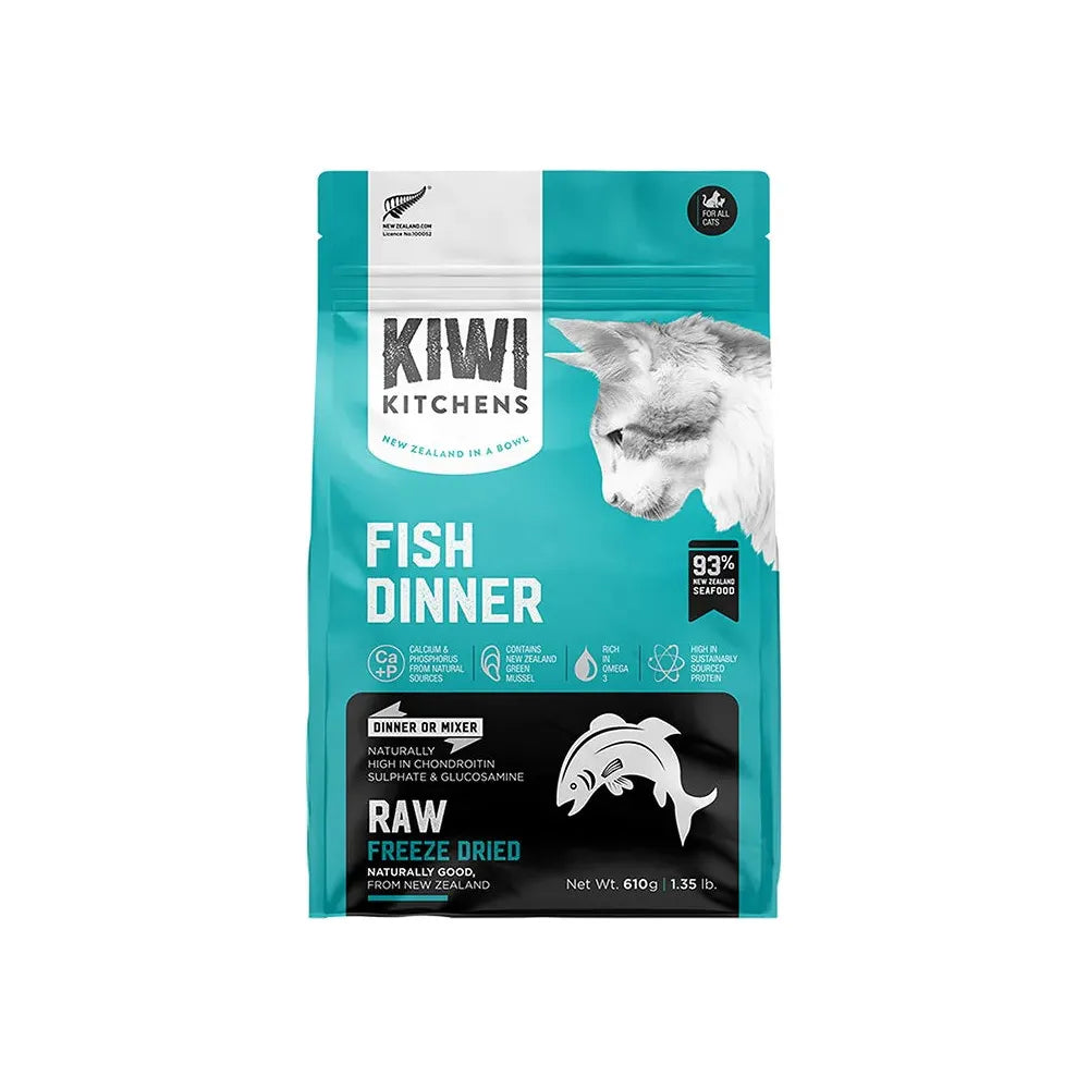 KIWI KITCHENS Fish Dinner Freeze Dried Cat Dry Food