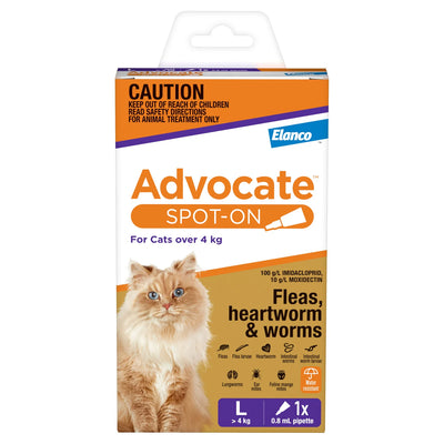 ADVOCATE CAT LARGE PURPLE OVER 4KG