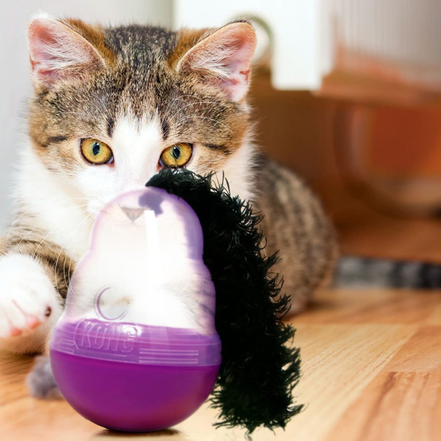 KONG Cat Toys Wobbler Treat Dispensing Toy