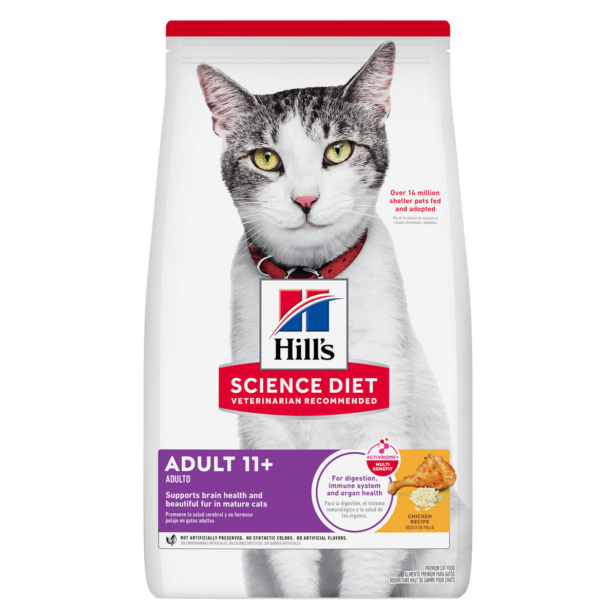 Hill's Science Diet Adult Cat Dry Food Adult 11+ Chicken Recipe