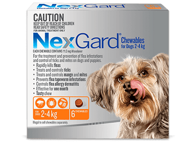 NexGard Flea & Tick Chewables For Very Small Dogs 2-4kg