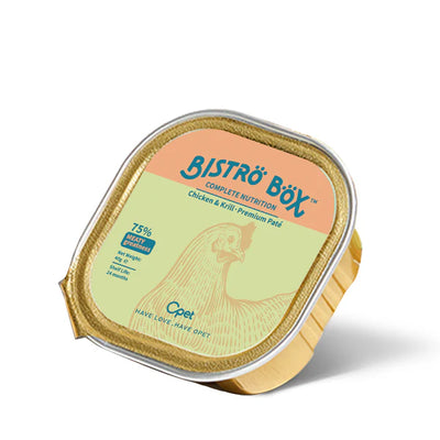 OPET Wet Cat Food Premium Bistro Box -  CHICKEN & KRILL RECIPE