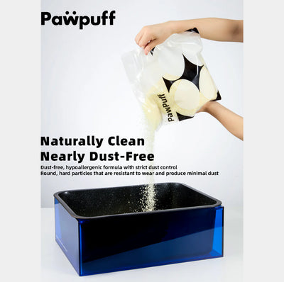 PawPuff 100% Natural Plant-Based Cat Litter - Corn & Cassava 5kg