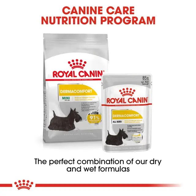 ROYAL CANIN Adult Dry Dog Food Mini Dermacomfort 3Kg