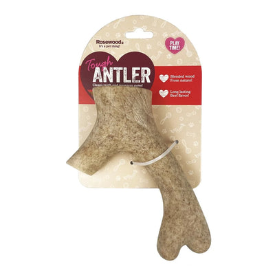 Rosewood Dog Toy SCENTED WOOD NYLON ANTLER