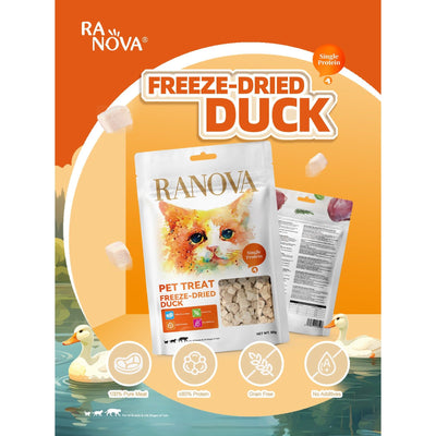 Ranova Freeze-Dried Duck Cat Treats 50g