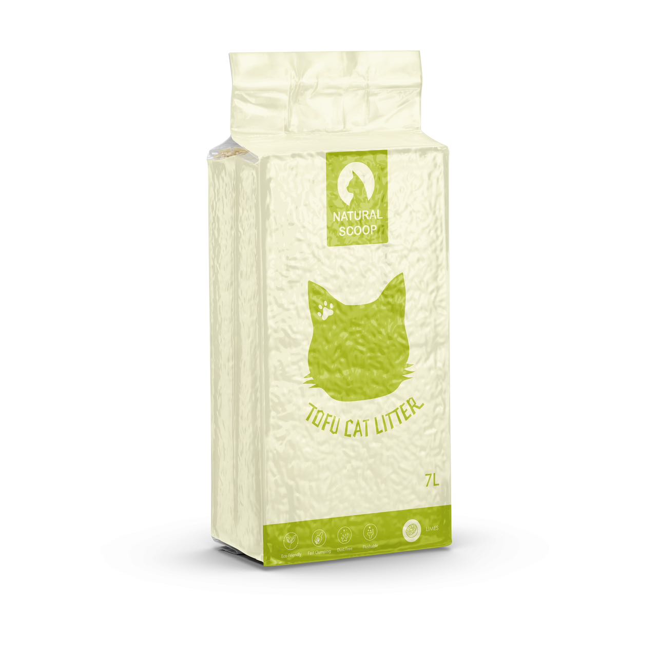 Natural Scoop Tofu Cat Litter - 7L/2.5Kg