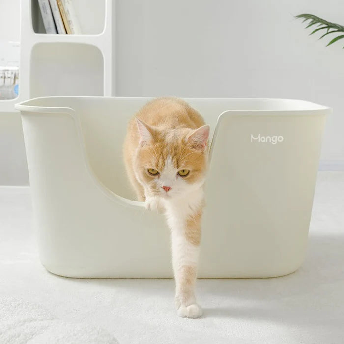 MANGO Extra Size High Edge Ultra-light Weight Cat Litter Box For Large Cat