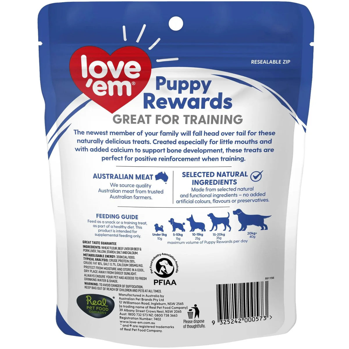 Love Em Dog Treats Puppy Rewards