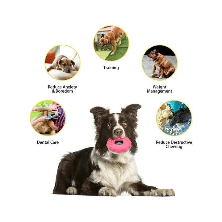 PETOPIA Ultra Tough Dog Toy Mochi Donut