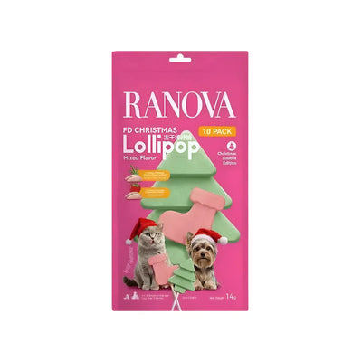 RANOVA Treats - Christmas Limited Edition Lollipop 10pcs For Dogs and Cats