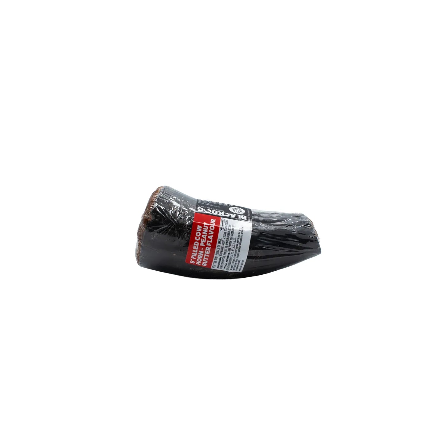 BLACKDOG Dog Treats Peanut Butter Filled Cow Horn