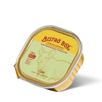 OPET Wet Cat Food Premium Bistro Box - PORK & MANUKA HONEY RECIPE