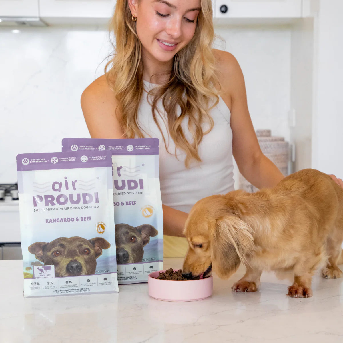 Air Proudi Air Dried Dog Food - Kangaroo & Beef