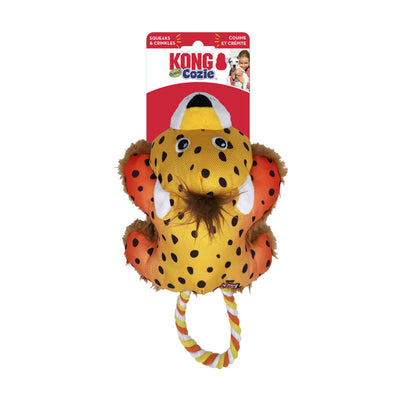 KONG Dog Toy Cozie Tuggz Cheetah