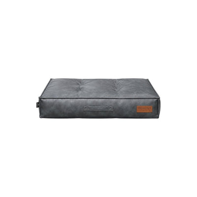 Snuggle Pals Signature Faux Leather Pet Bed Washed Blue