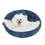 Snuggle Pals Hooded Burrow Plush Pet Bed for Cats & Small Dogs