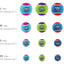 GiGwi Dog Toy - Tennis Ball Extra Small 3PK