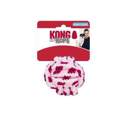KONG Dog Toy Puppy Rope Ball Assorted Color Large