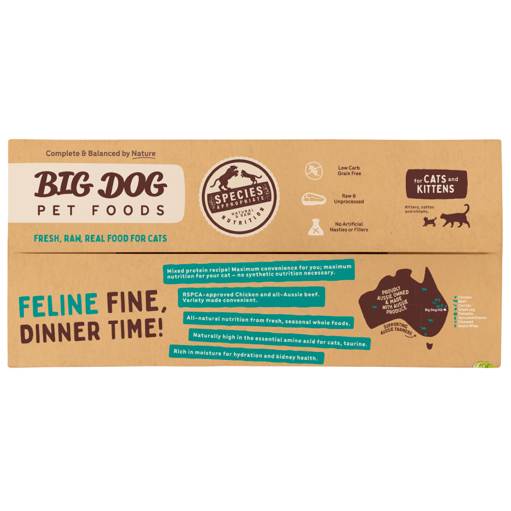 Big Dog Raw Food For Cats Chicken 1.38Kg