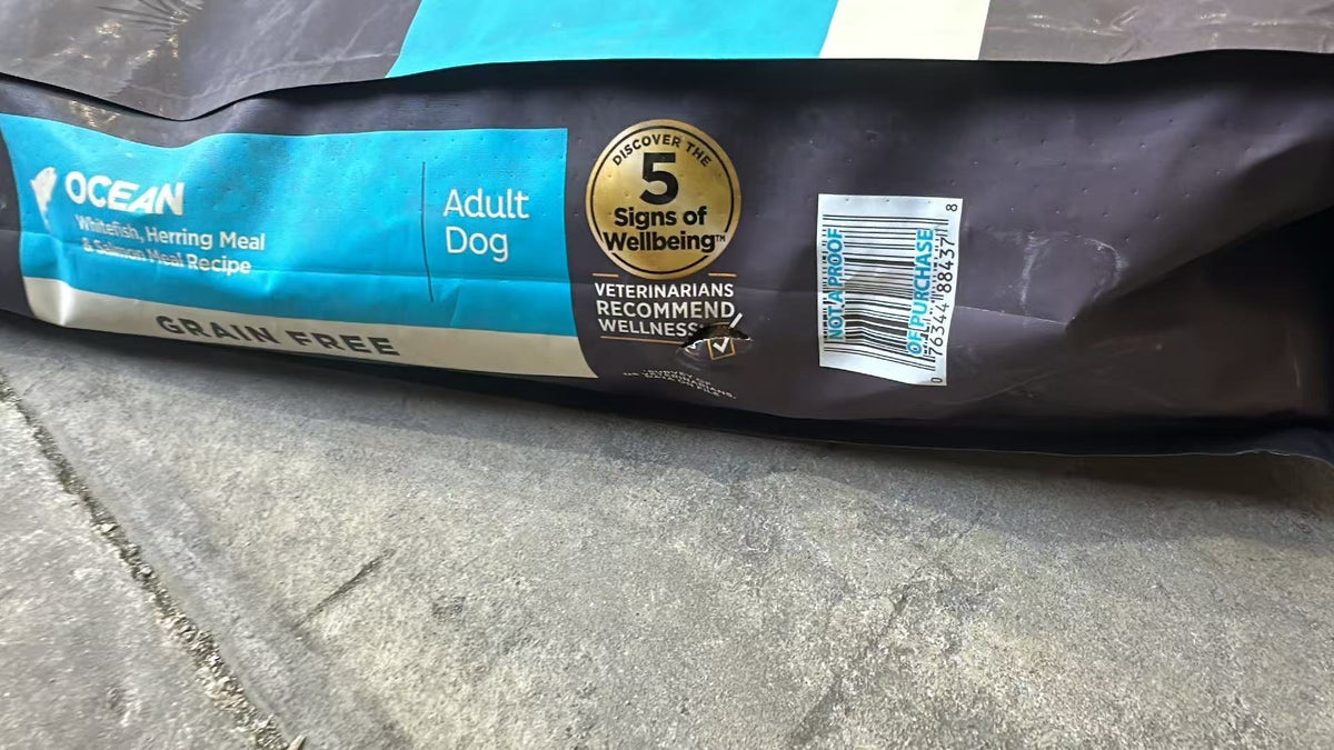 [Tiny Damage] WELLNESS Core Grain Free Dog Dry Food Ocean 10Kg