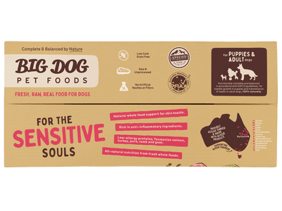 Big Dog Raw Food For Dogs Sensitive Skin Raw Diet 3Kg