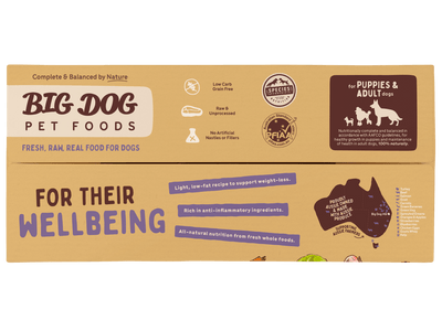 Big Dog Raw Food For Dogs Wellbeing Raw Diet 3Kg