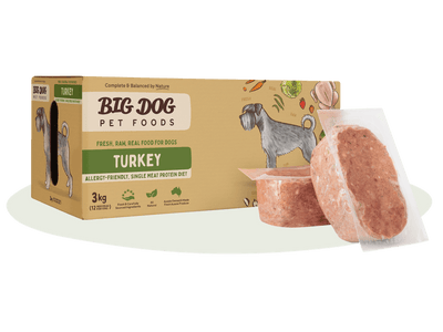 Big Dog Raw Food For Dogs Turkey 3Kg