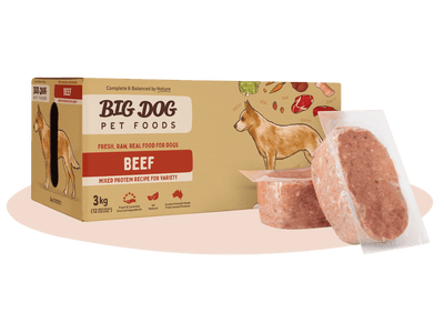 Big Dog Raw Food For Dogs Beef 3Kg