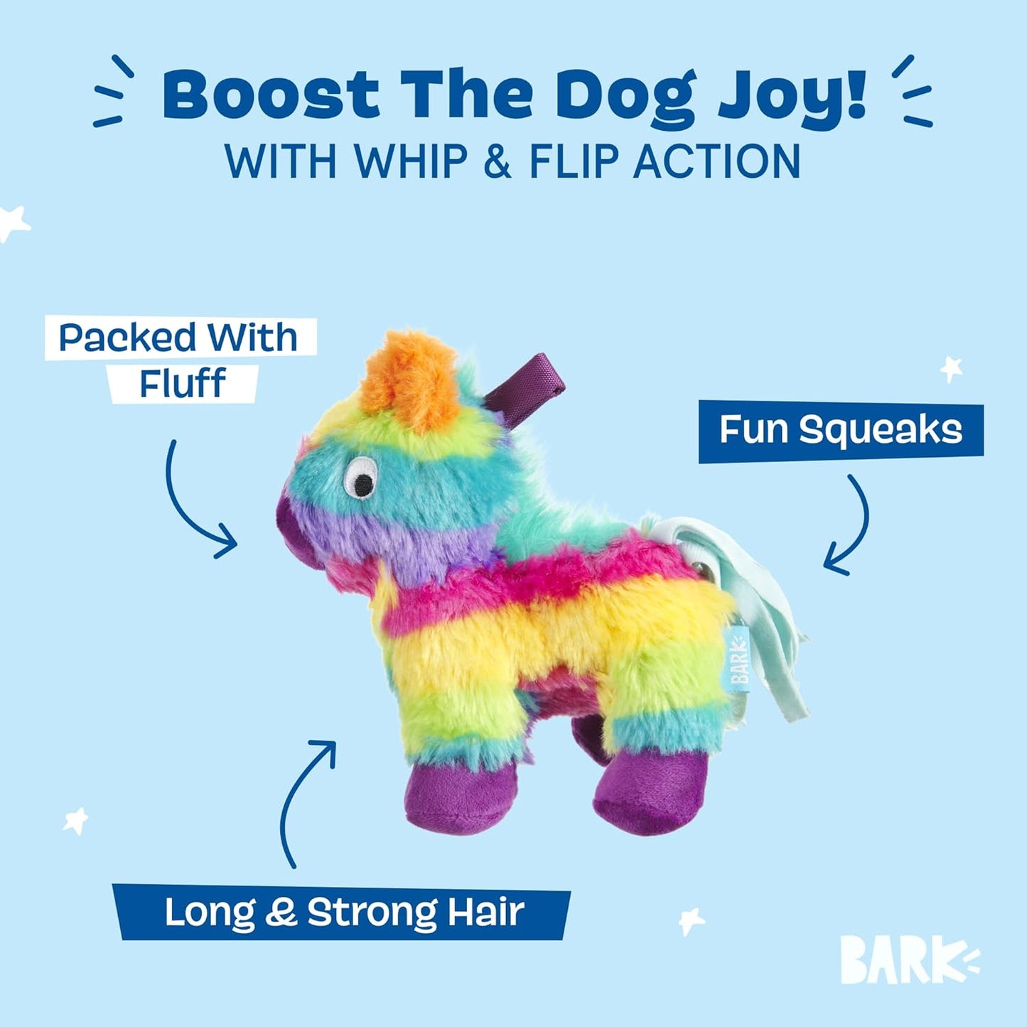 BARK Renata Pinata Plush Squeaky Dog Toy