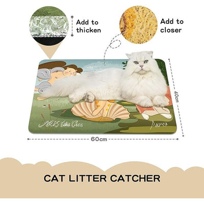 Pakeway "Birth of Venus" Cat Litter Mat 60*40cm