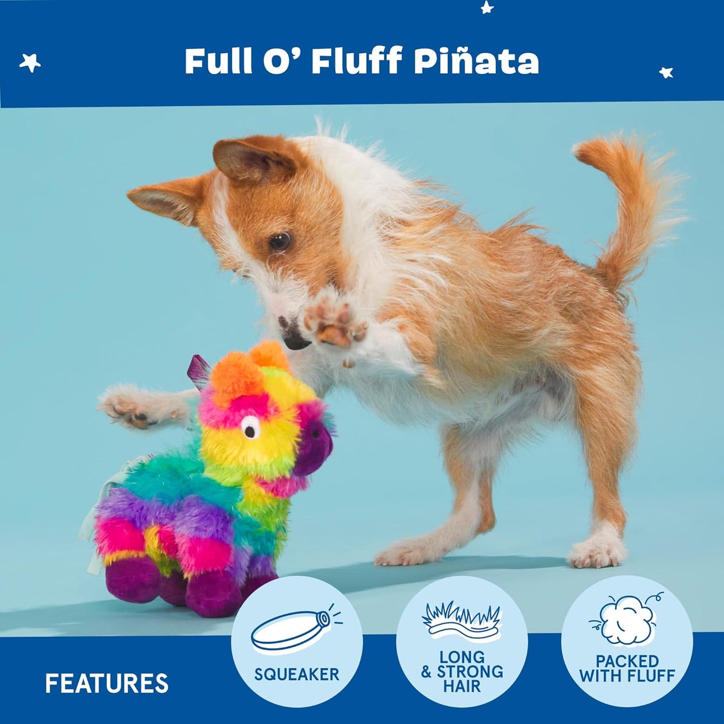 BARK Renata Pinata Plush Squeaky Dog Toy
