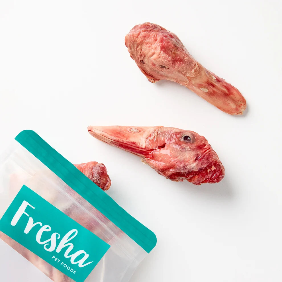 Fresha Frozen Duck Heads 4 pack
