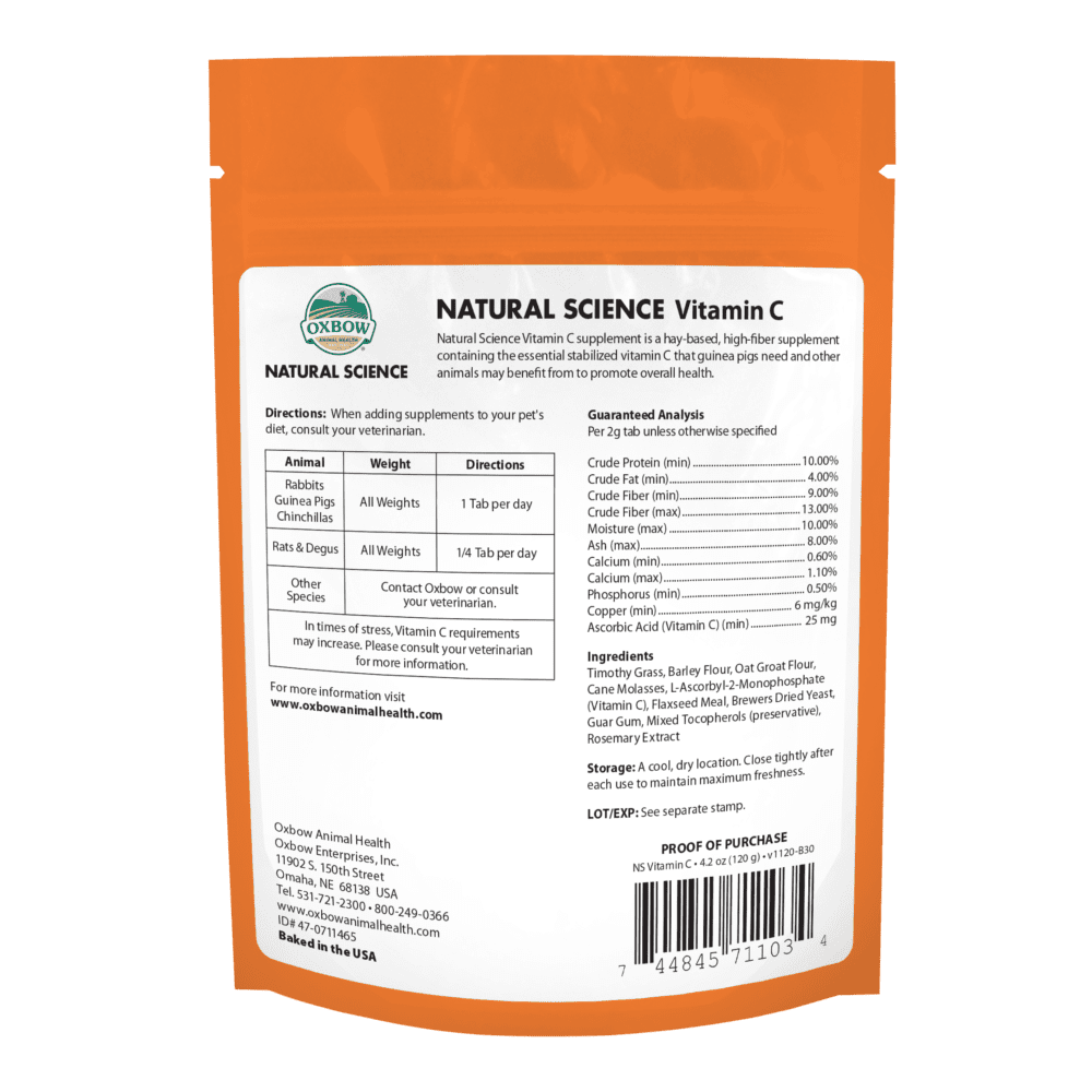 Oxbow Supplements Natural Science Vitamin C Support