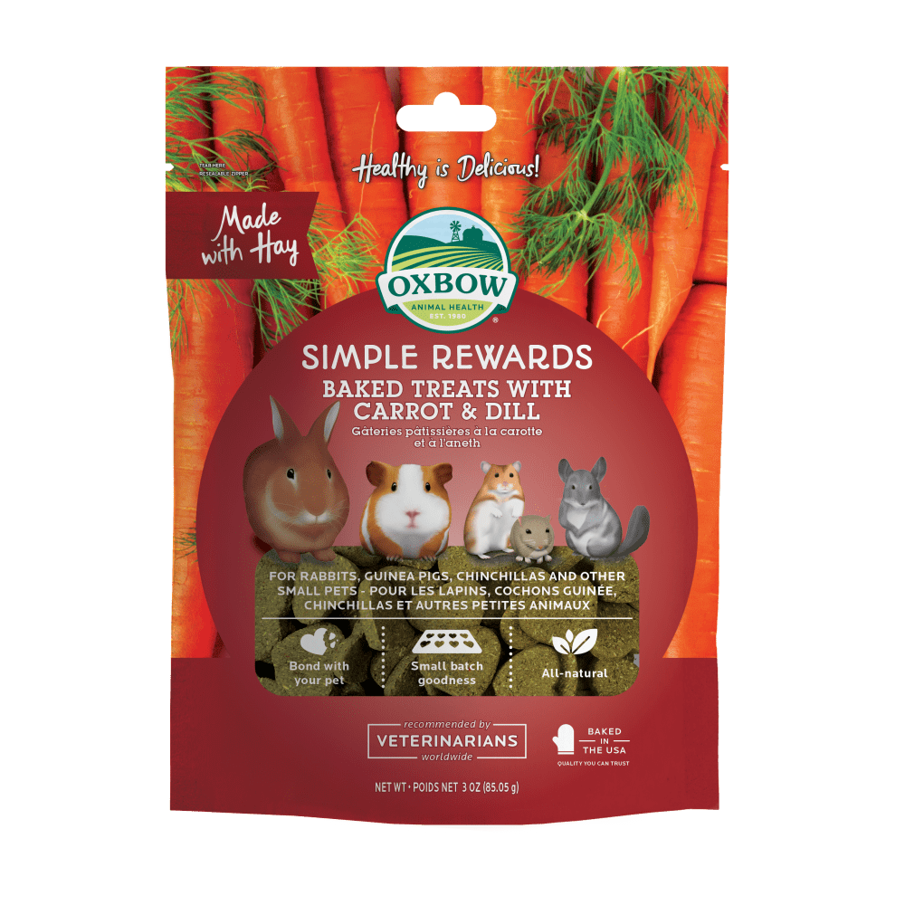 Oxbow Simple Rewards Baked Treats with Carrot & Dill