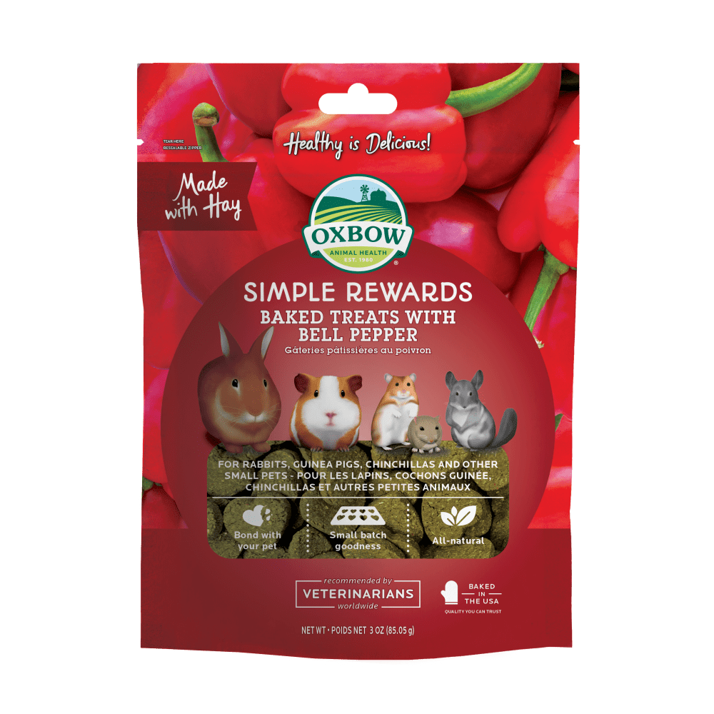 Oxbow Simple Rewards Baked Treats with Bell Pepper