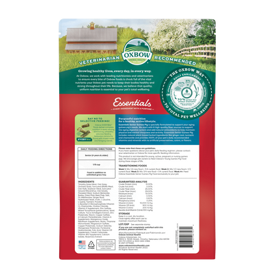 Oxbow Essentials Senior Guinea Pig Food 1.8kg