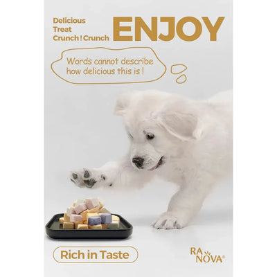 RANOVA Pet Freeze-dried YOGURT CUBES (Mixed Flavor) 40 Pieces For Dogs & Cats