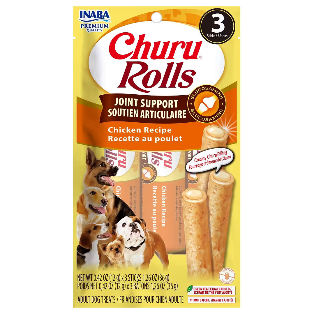 INABA Dog Churu Rolls Joint Support Chicken Flavour