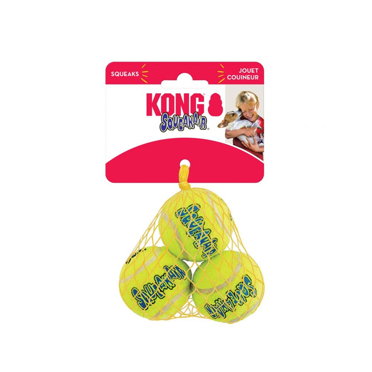 KONG Dog Toy Airdog Squeaker Balls Small 3PK