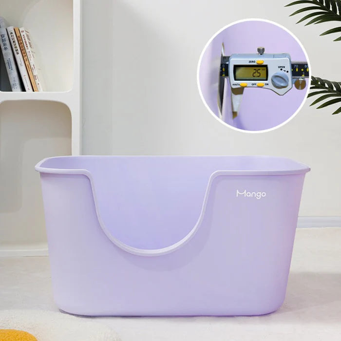 MANGO Extra Size High Edge Ultra-light Weight Cat Litter Box For Large Cat